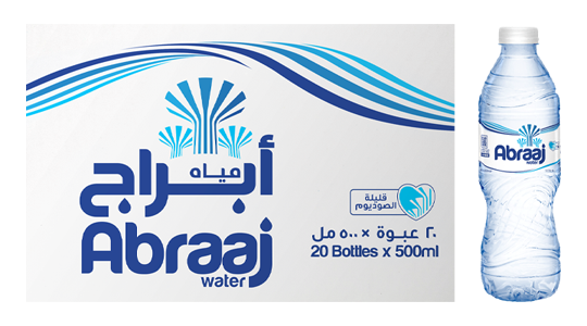 مياه معبأة 500 مل