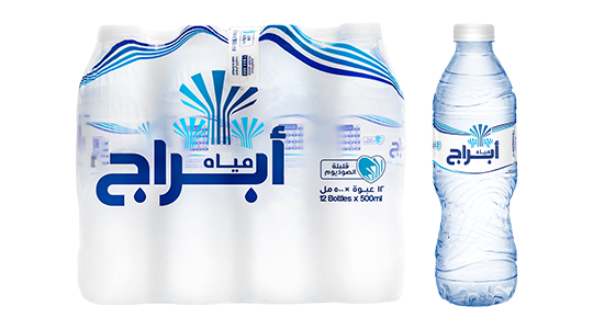 مياه معبأة 500 مل